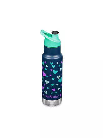 KLEAN KANTEEN | Botella de agua Classic Slim para niños de 12 oz (355 ml) con tapón deportivo | blau